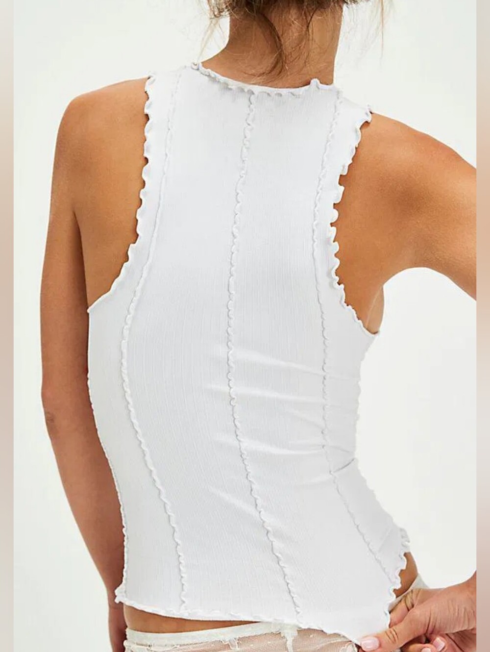 NWT Free People Better This Way Tank Top White/Blanc XS/S - Picture 3 of 8